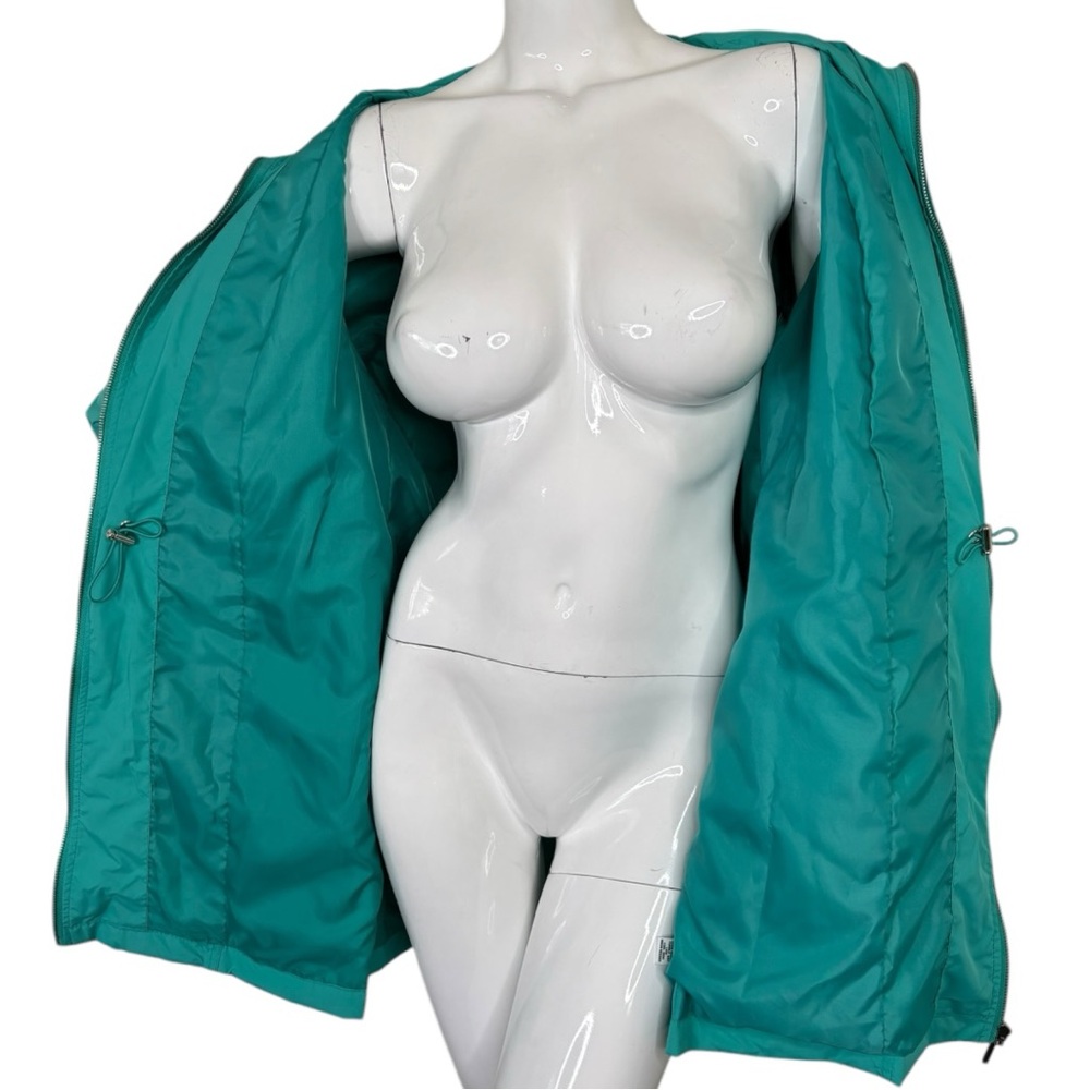 Style&Co sport teal quartz raincoat peacock sporty beautiful jacket sz 1X NWT - Picture 13 of 16